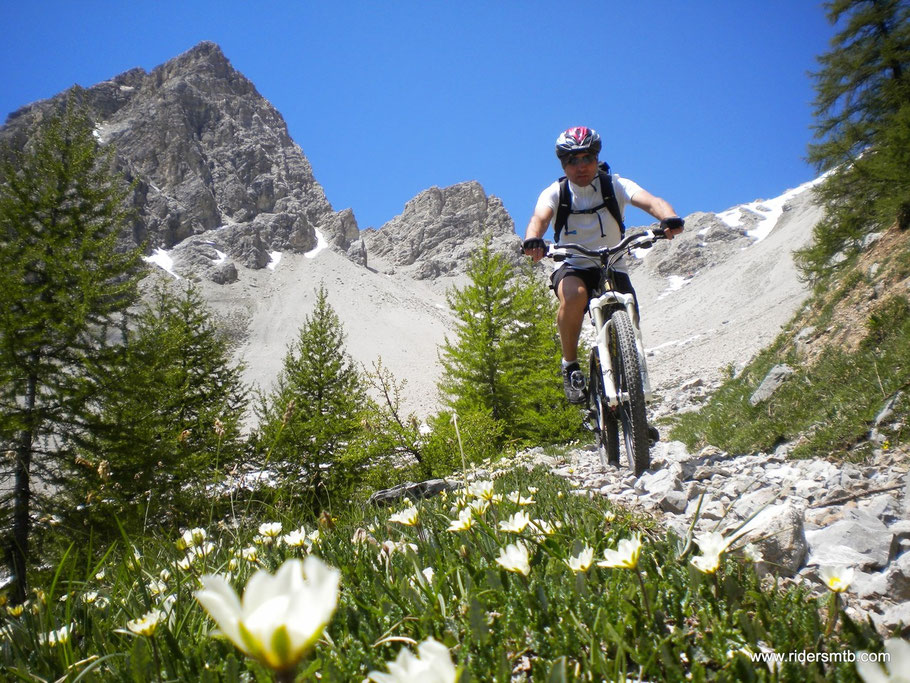 Discesa prima di arrampicarci al lago...