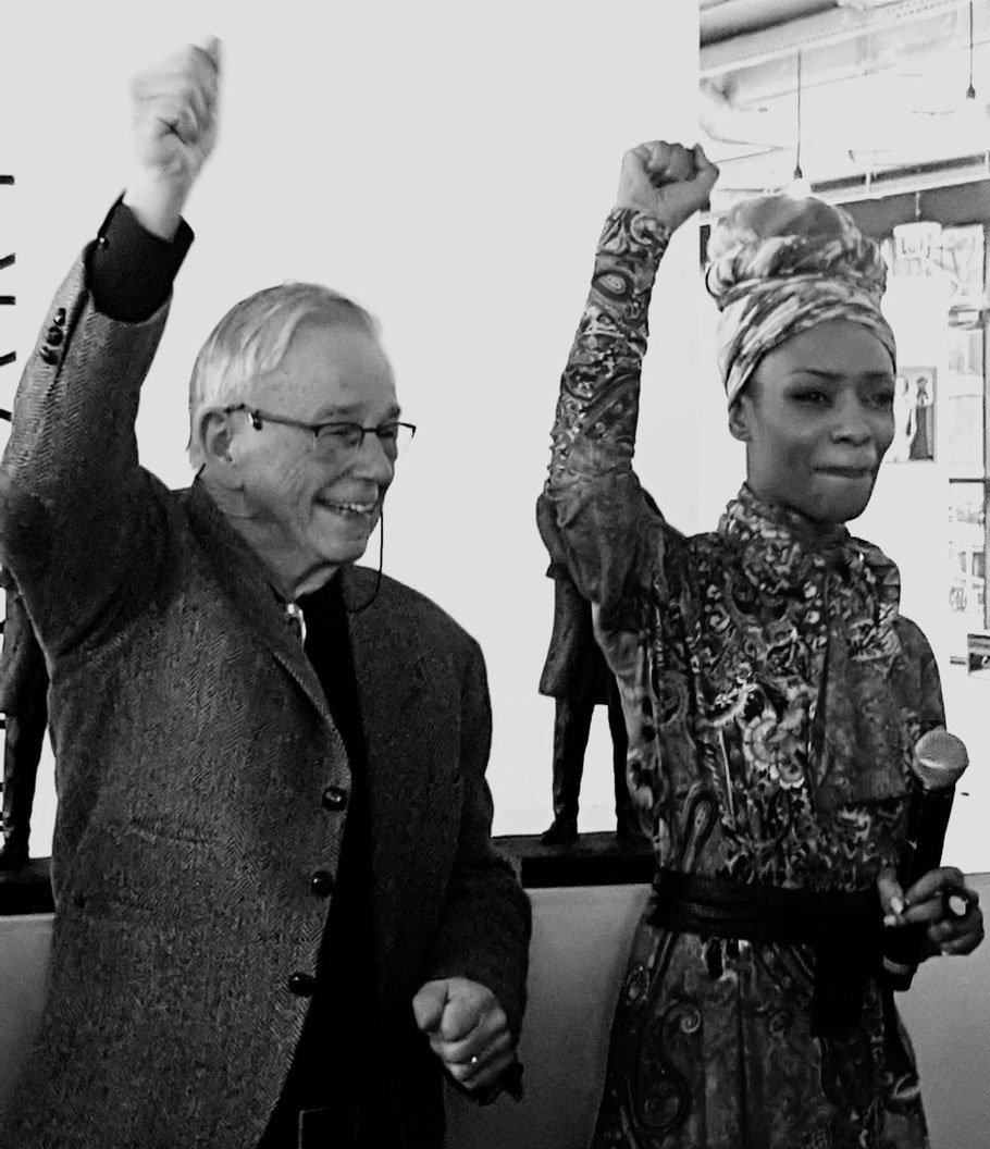 Harcourt Klinefelter and Sylvana Simons on International Day against Racism and Discrimination (and election day) in Amsterdam