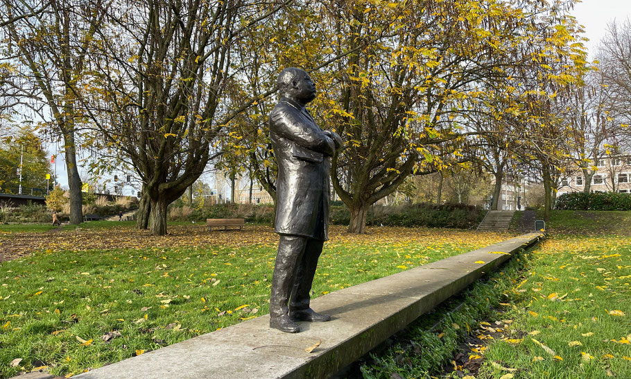 MLK statue November 2021, MLK Park Amsterdam, Netherlands