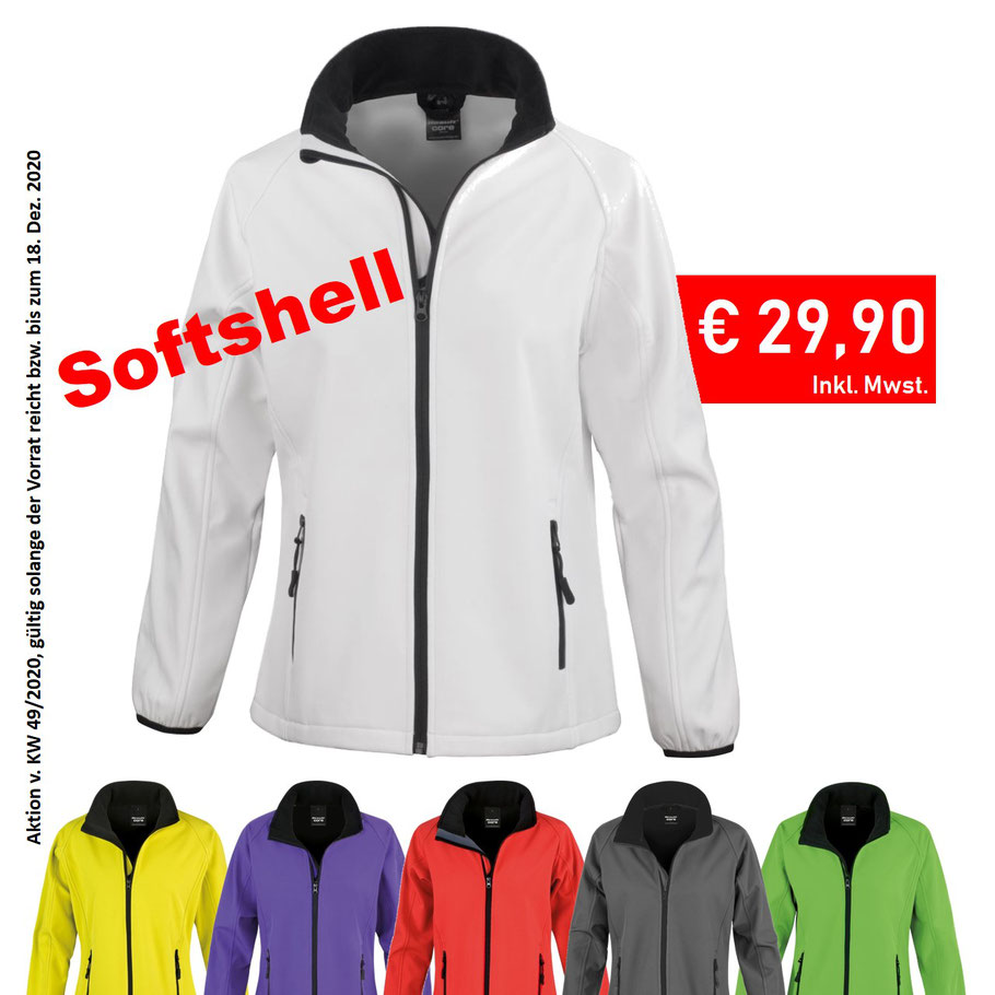 Softshelljacke, Wir besticken Ihre Textilien jeglicher Art bereits ab einem Stück. Sehr hohe Servicequalität.