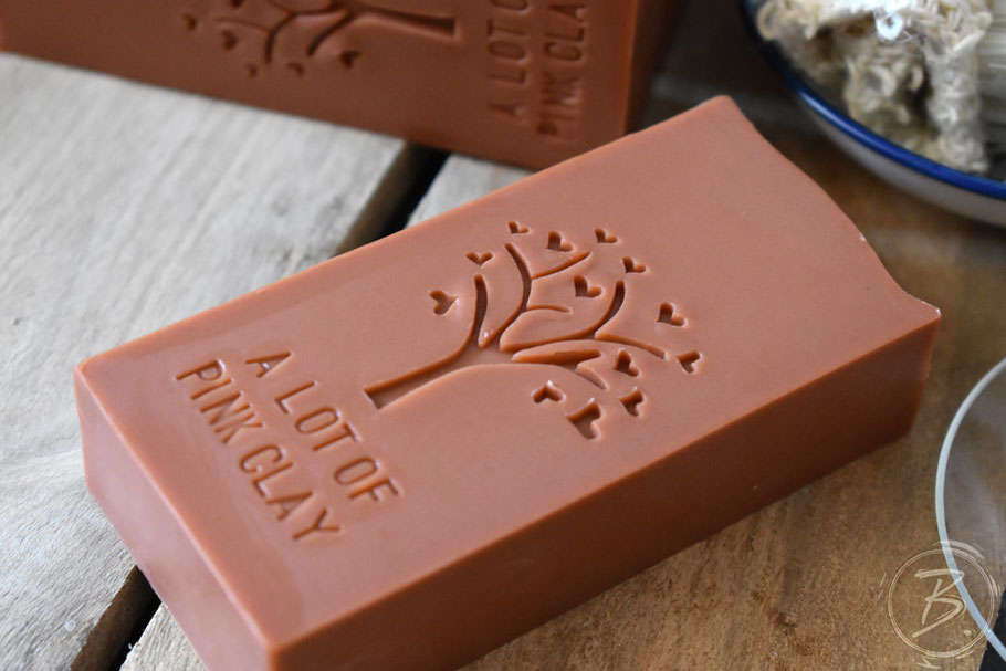 B.nature I Handmade Soap with Lot's of Pink Clay