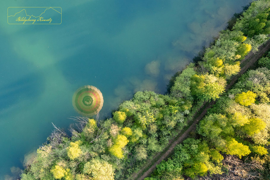 Goldsee aus dem Heißluftballon
