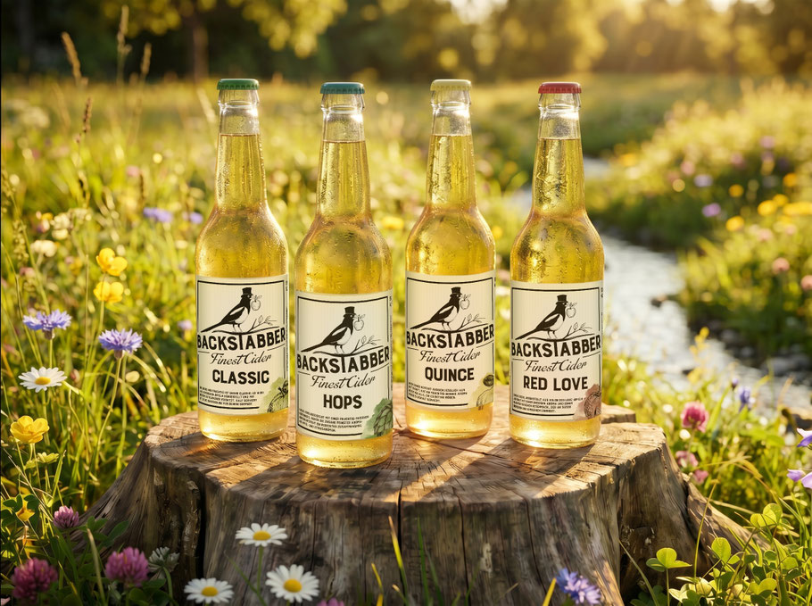Cider Award 2020 Gold winner Backstabber Classic and Cider Award 2020 silver winner Backstabber Oak, Most aus der Schweiz, Switzerland