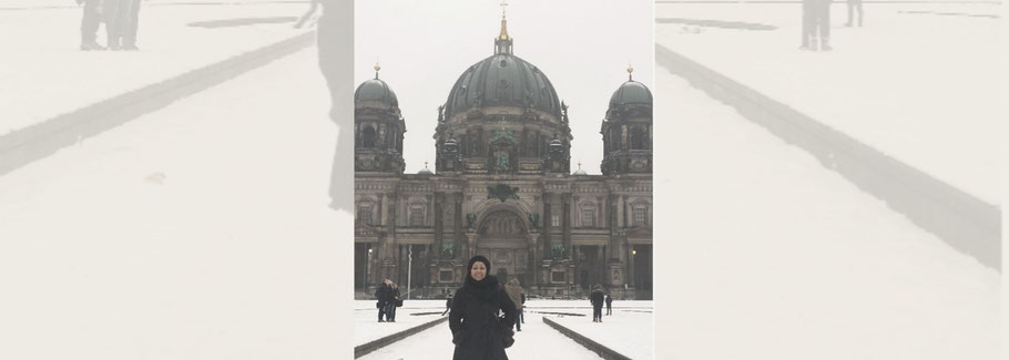 Inna in Germany during winter time