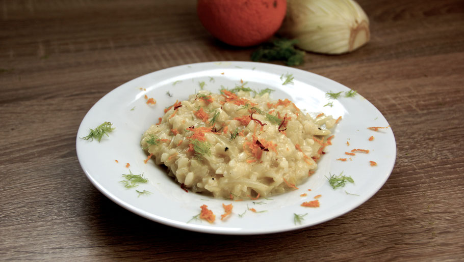 Risotto mit Fenchenl und Orangenzesten - Fenchelristotto