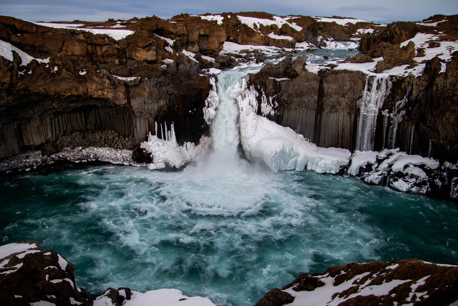 Aldeyjarfoss, iceland, landscape, waterfall