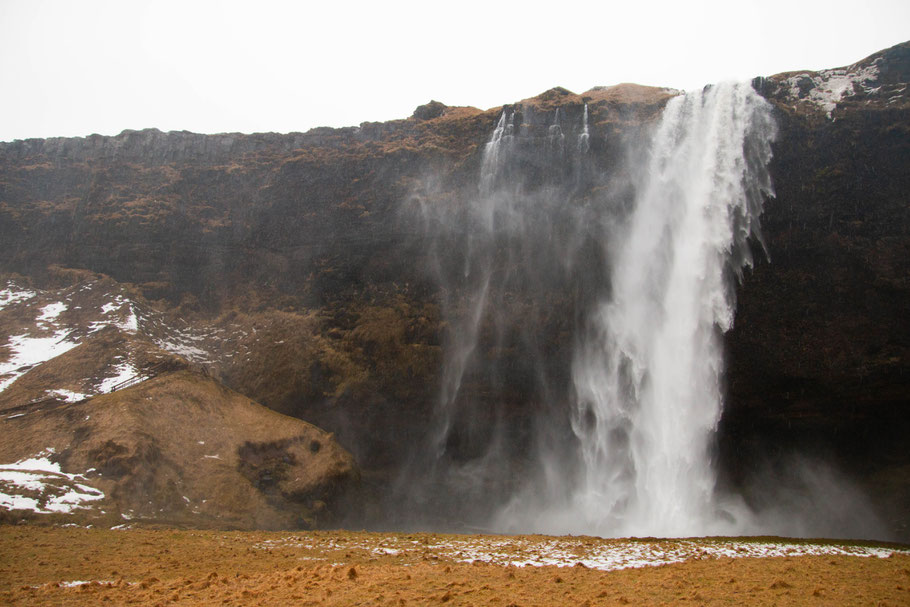 Seljalandsfoss, waterfall, landscape, iceland