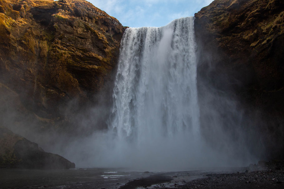 Skógafoss, waterfall, iceland, landscape