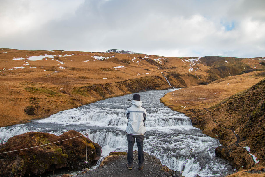 Skógafoss, waterfall, iceland, landscape