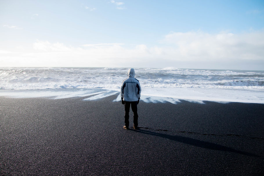 Reynisfjara, black sand beach, iceland, landscape