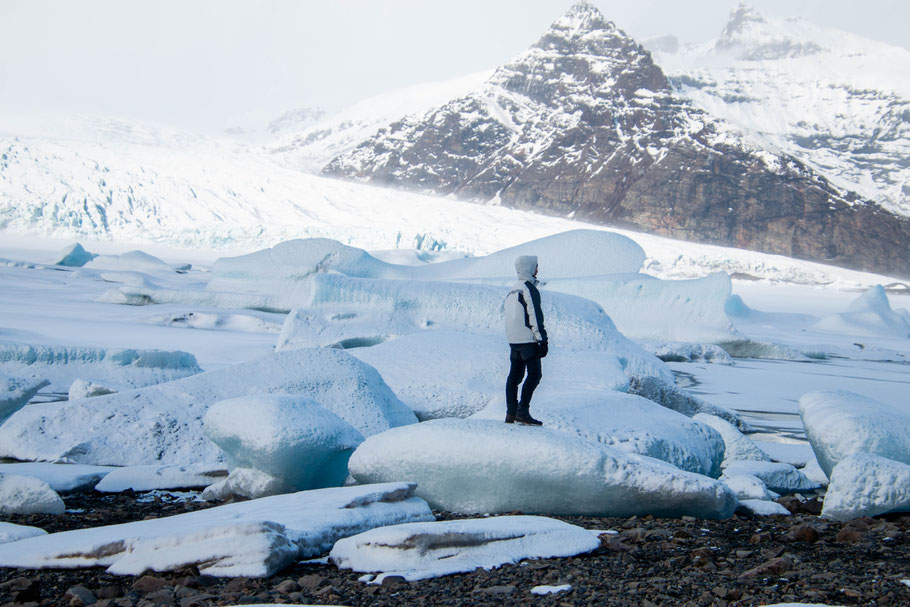 Fjallsárlón, glacier lagoon, iceland, landscape