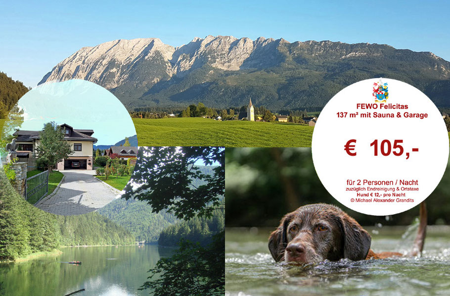 Ferienwohnung mit Stil in Bad Mitterndorf, Erlebnis Mittelalter bis "Franzl & Sisi", Skifahren, Langlaufen und Urlaub für Ihren 4-beinigen Liebling im Salzkammergut