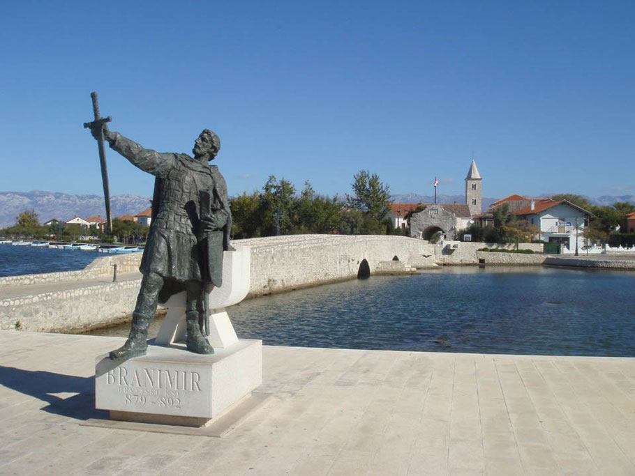 Nin, eine ältesten Städten am Mittelmeer in Dalmatien nahe Zadar romantische Destinationen in Kroatien