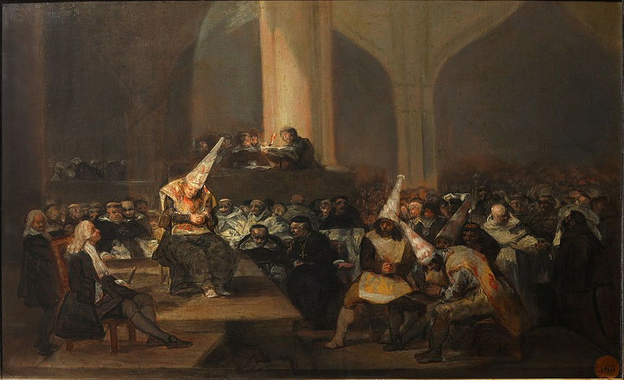 F. Goya, "Il tribunale dell'Inquisizione"