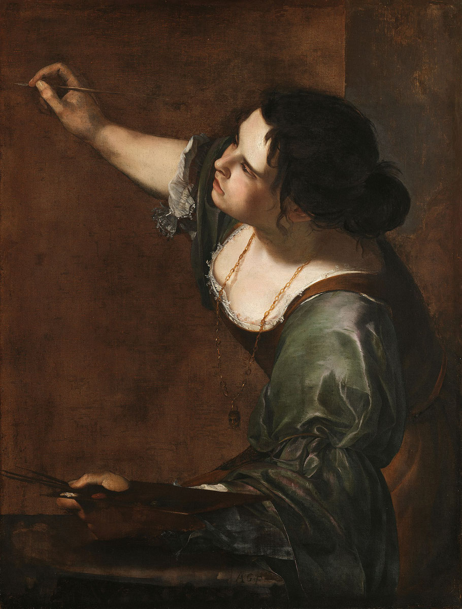 A. Gentileschi, "Autoritratto come allegoria della Pittura" (1638-39)