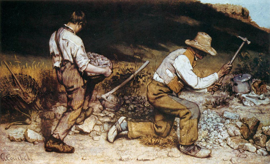 G. Courbet, "Gli spaccapietre" (1849)
