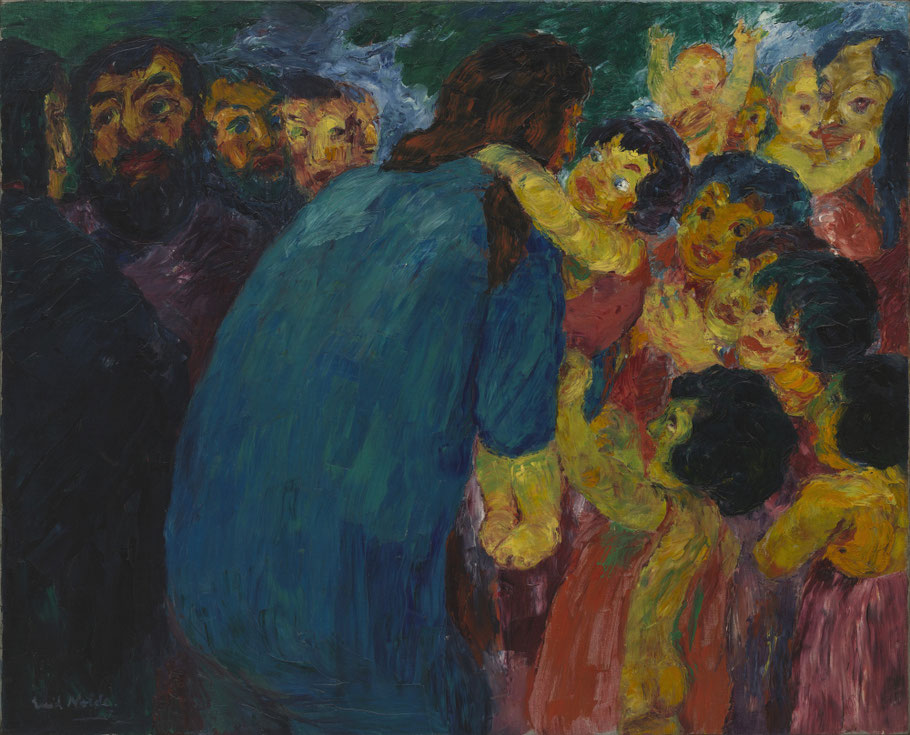 E. Nolde “Christ and the children” (1910)