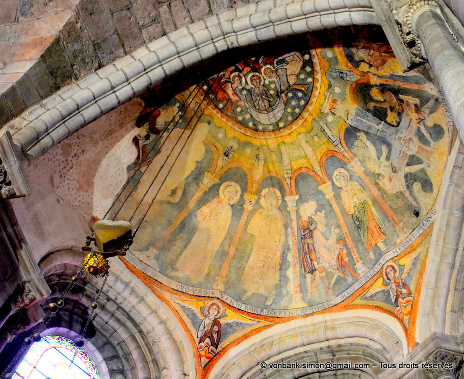 43 - Brioude - Basilique Saint-Julien : Chapelle Saint-Pierre (fresque XII° siècle)