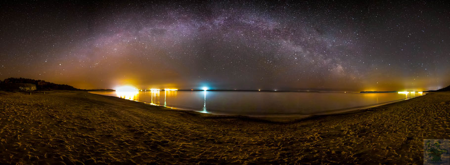 Milchstrassen Bogen Binz bis Mukran am Strand Prora 