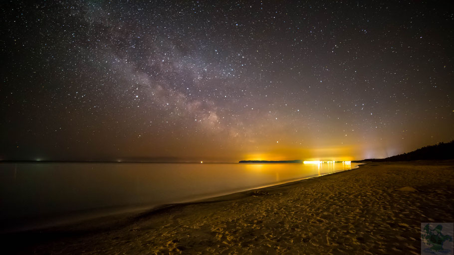 Binz unter dem Milchstrassen Zentrum vom Strand Prora 