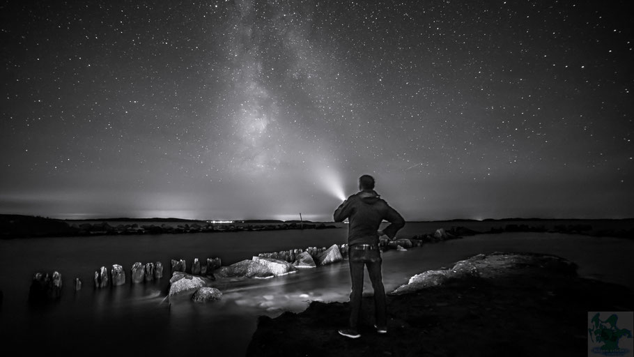 Light in the Dark ( Black and White Selfy )