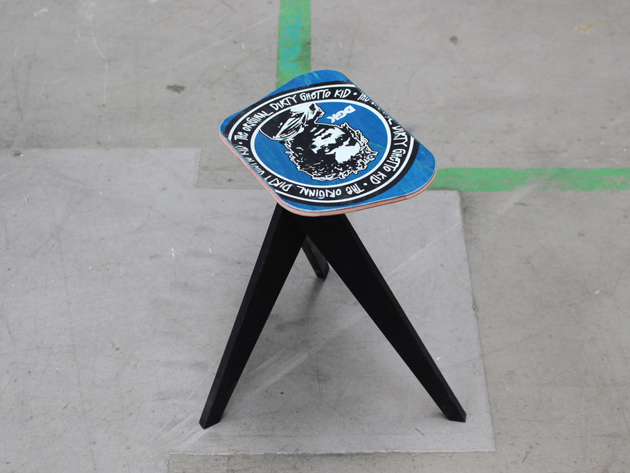 recycled skateboard chair