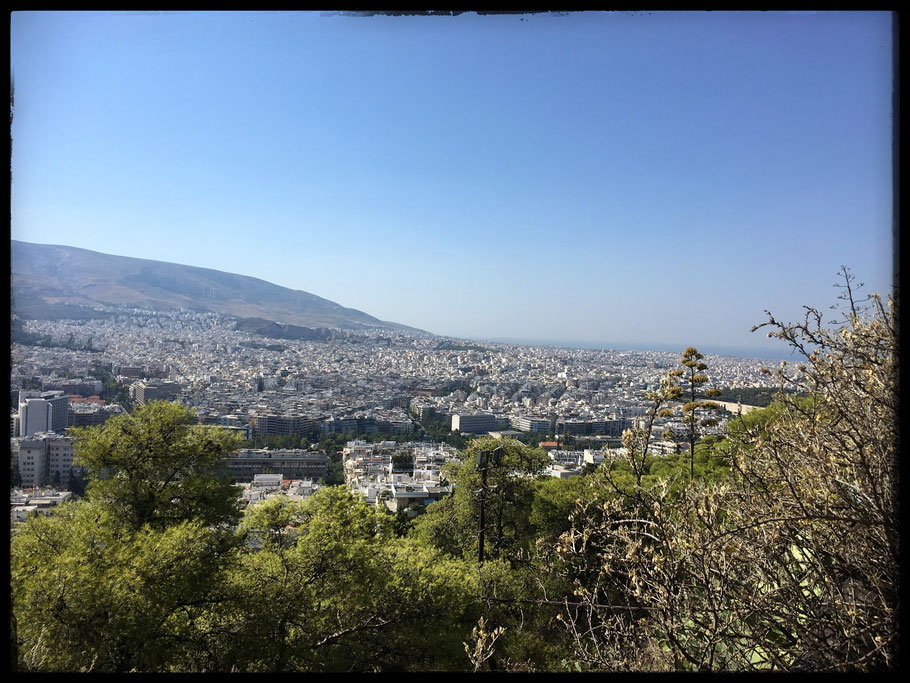 Athen: Sicht über einen kleinen Teil der Stadt