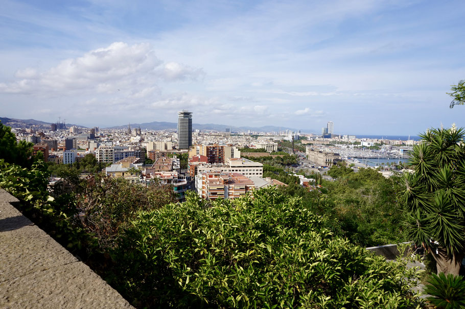 Ausblick vom Montjuic – Barcelonas Hausberg