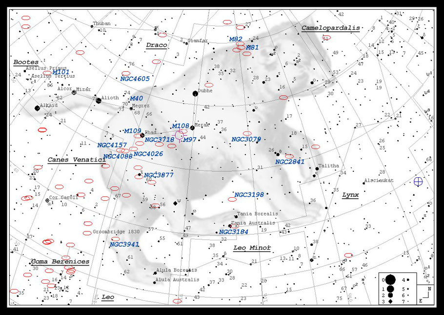 Großer Wagen Aufsuchkarte   MeixnerObservatorium