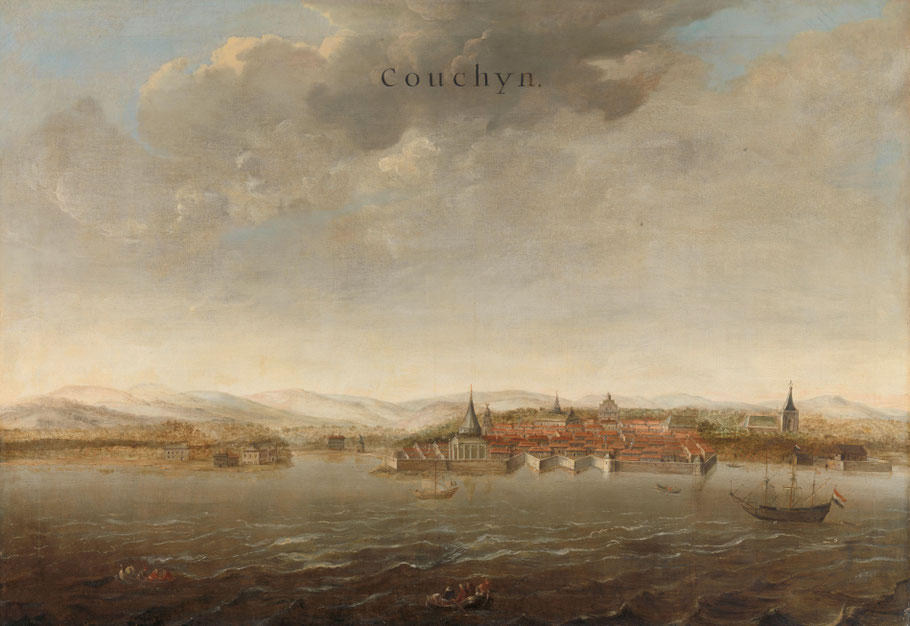 Cochin anna 1663 door Philip Vingboom (collectie Rijksmuseum)