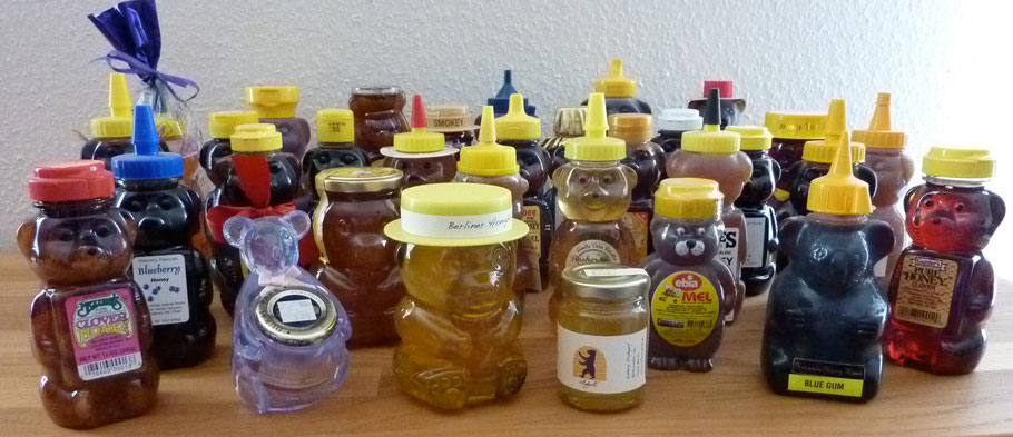 Sammlung von Honigbären