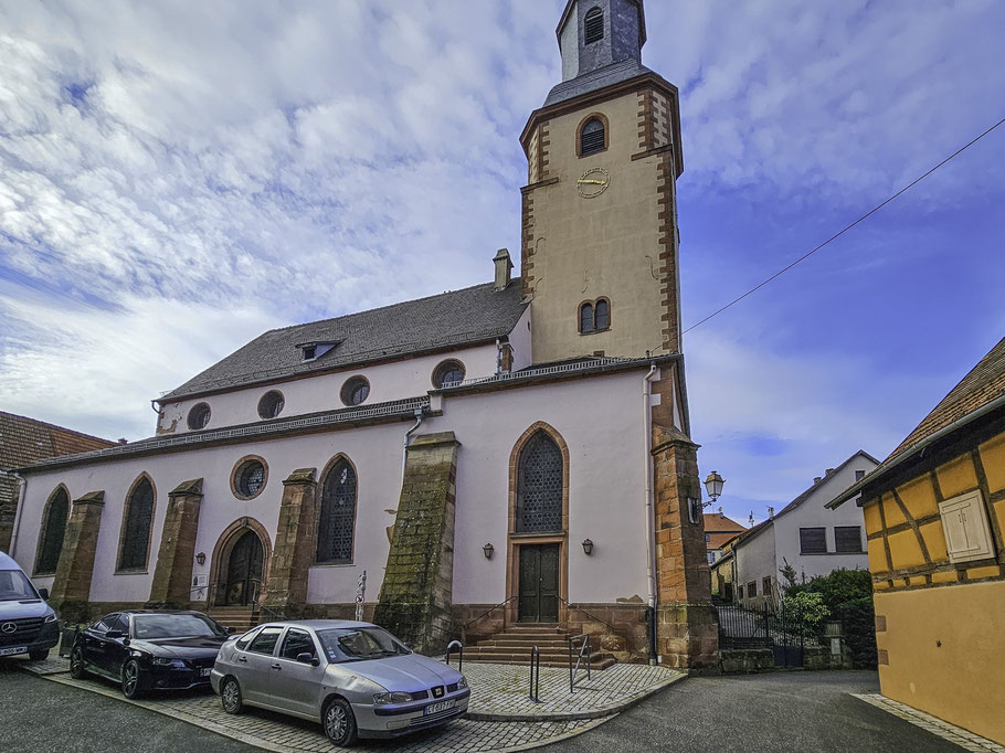 Bild: Die Église Protestante in Bouxwiller