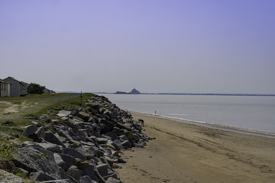 Bild: Ebbe am Strand von Saint-Jean-le-Thomas