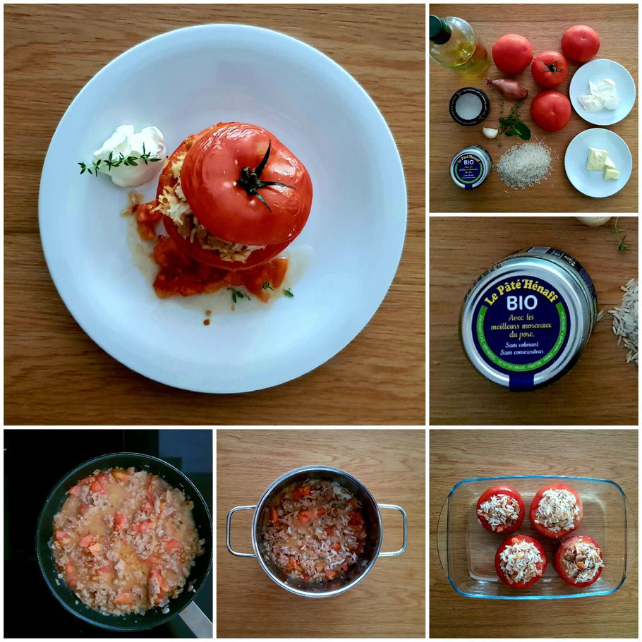 Bild: Rezept für Tomate farcie au Pâté Hénaff 