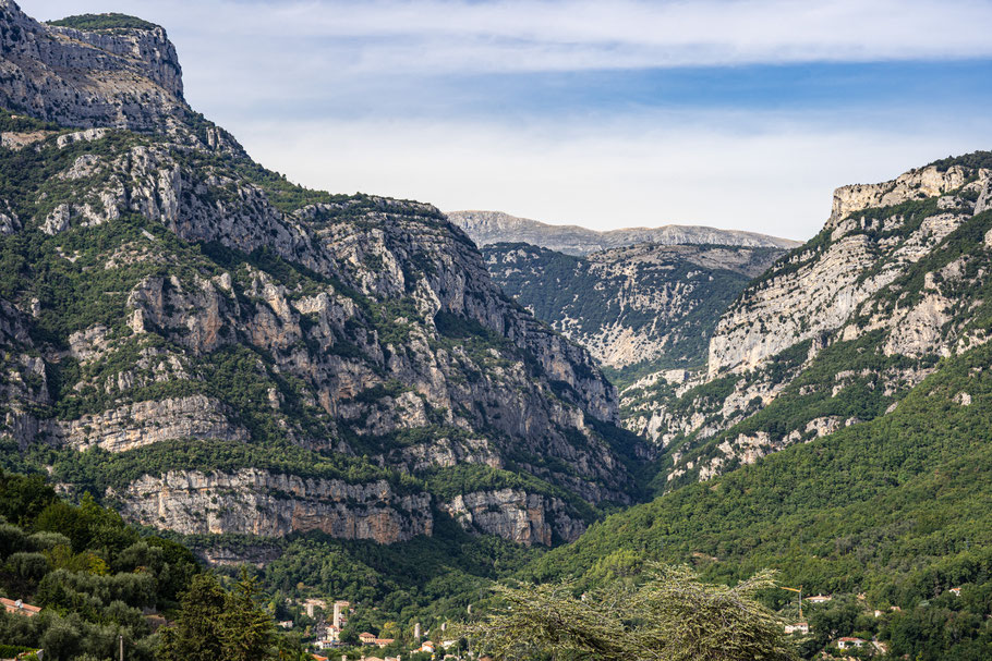 Bild: Blick in die Gorges du Loup von Le Bar-sur-Loup