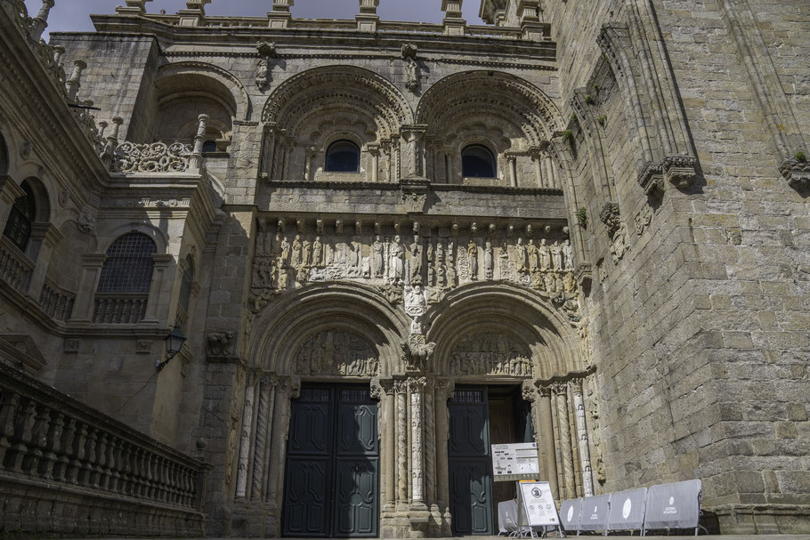 Bild: "Fachada das Praterias" Kathedrale von Santiago de Compostela  