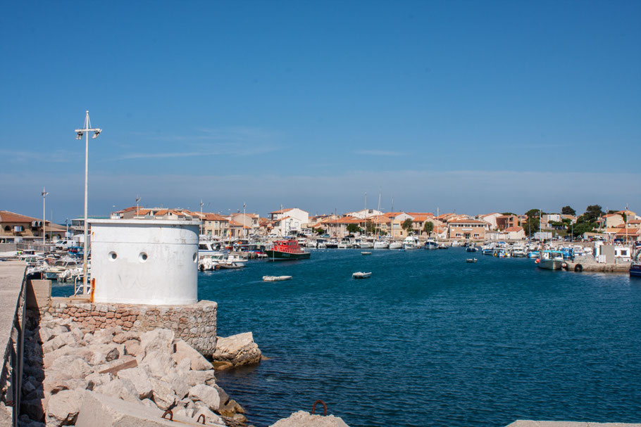 Bild: Im Fischereihafen von Carro an der Côte Bleue