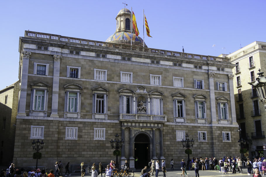 Bild:  Palau de la Generalitat de Catalunya am Plaça de Sant Jaume, Barcelona 