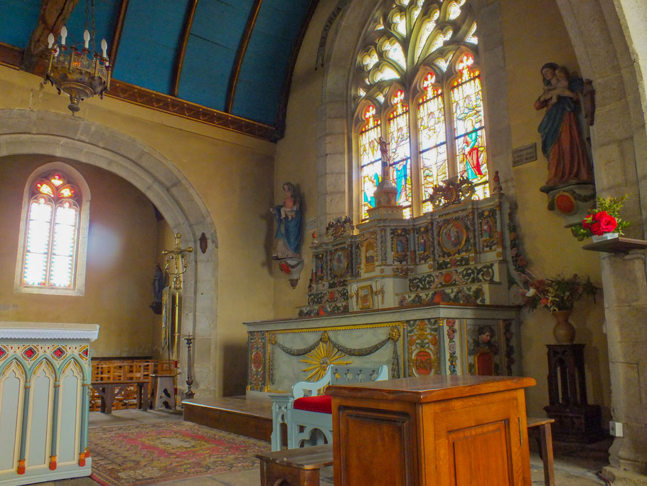 Bild: Le Église Notre-Dame Izel-Vor in La Forêt-Fouesnant in der Bretagne 