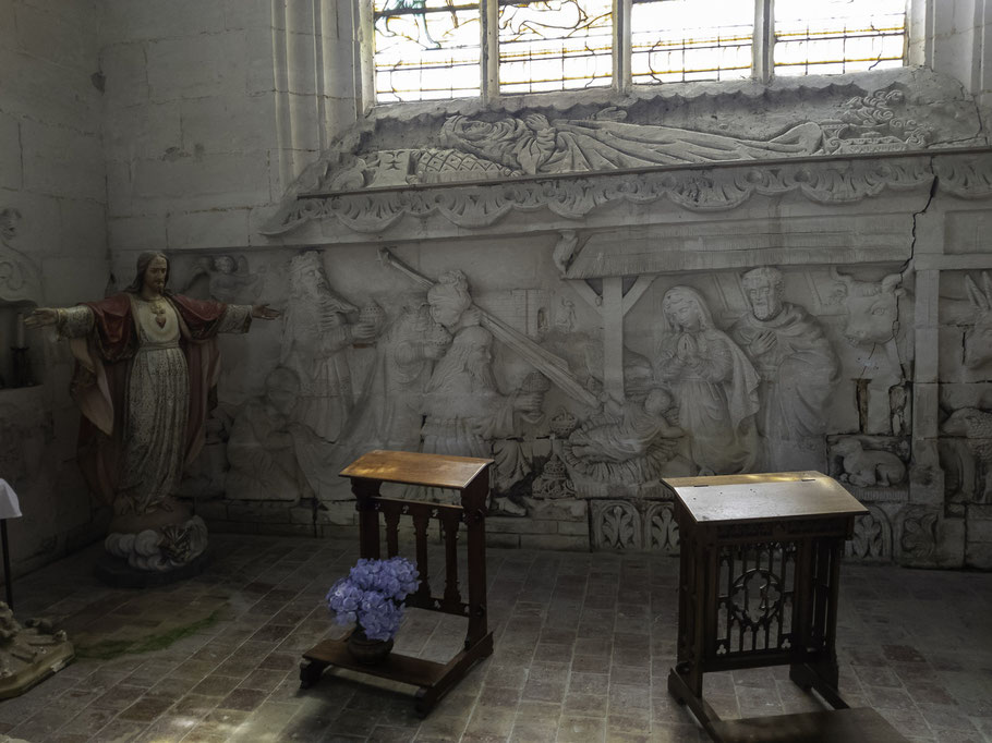 Bild: im rechten Schiff der Église Saint-Laurent in Marais-Vernier