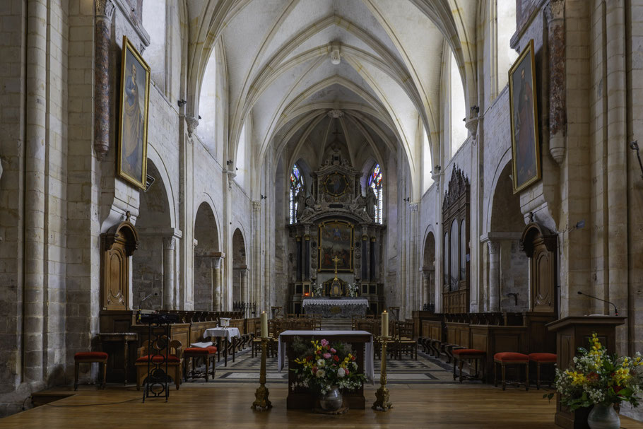 Bild: Der Chor der Église abbatiale Saint-Sauveur in Montivilliers