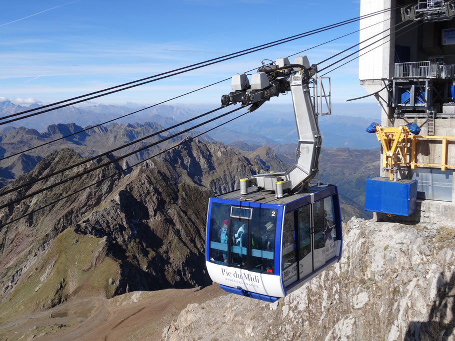 Bild: Seilbahn am Pic du Midi de Bigorre