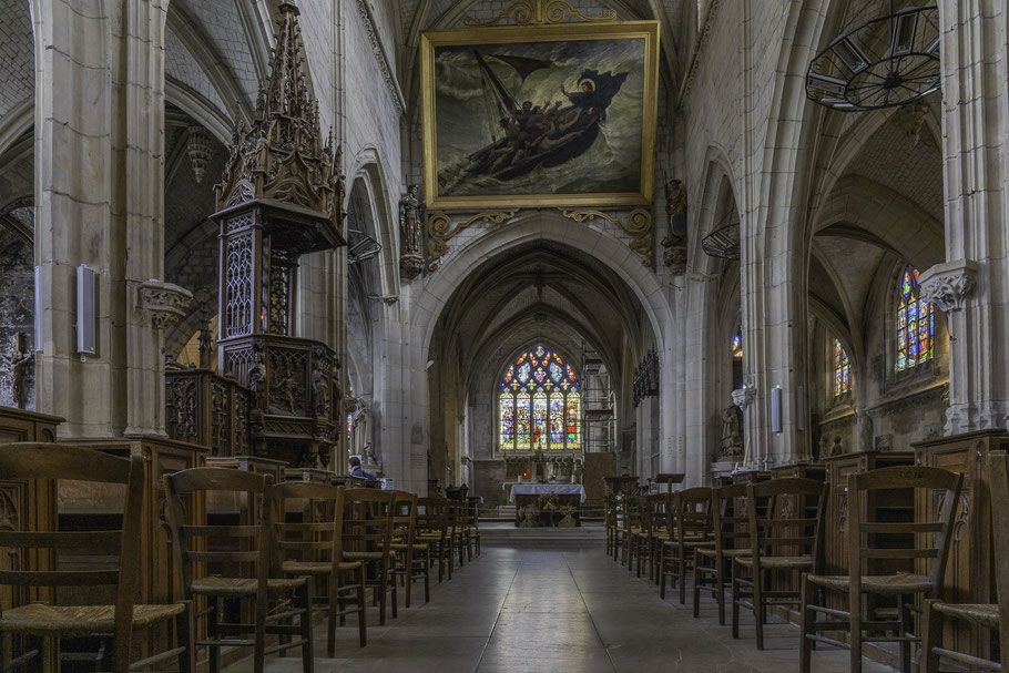 Bild: Blick in das Innere der Église Saint-Jacques in Le Tréport