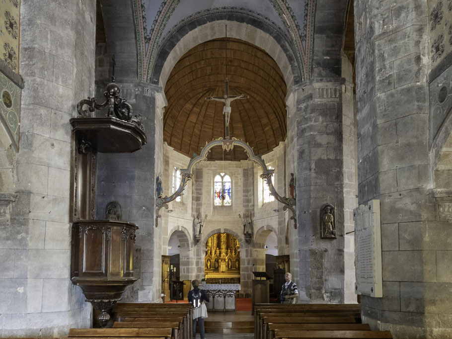 Bild: Blick in das Innere der Église Saint-Nicolas in Barfleur