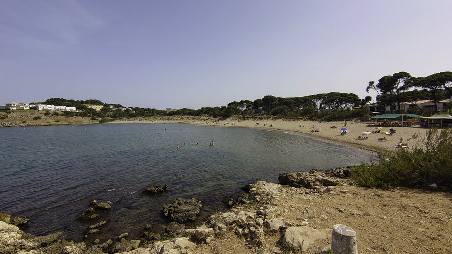 Bild: Am Strand Platja del Rec in L´Escala, Spanien 