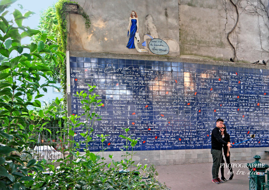 Bild: Le mur des je t´aime in Montmatre, Paris, Frankreich