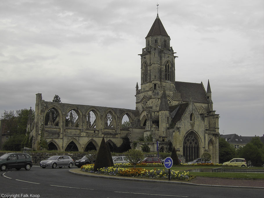 Bild: Église Saint-Étienne-le-Vieux gegenüber der  Abbaye aux Hommes in Caen