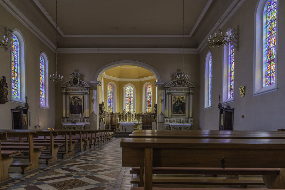 Bild: im Innern der Église Saints-Pierre-et-Paul d´Eguisheim