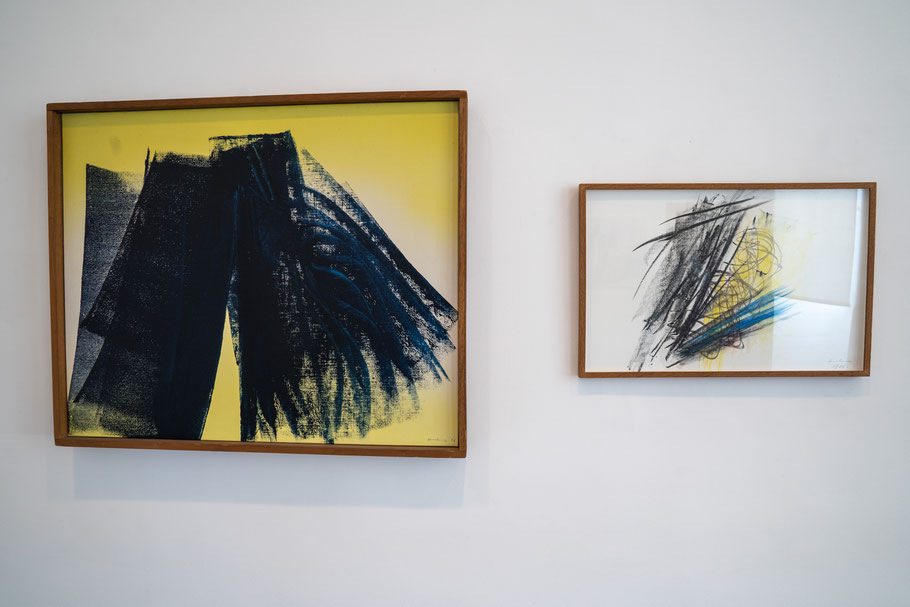 Bild: Bilder von Hans Hartung im Musée Picasso in Antibes