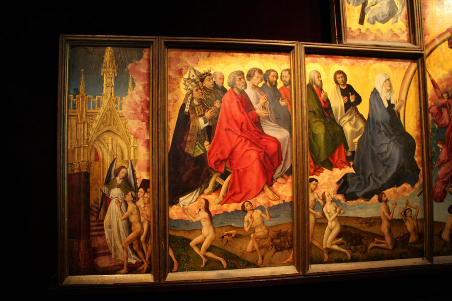 Bild: Gemälde das "Jüngste Gericht" von van der Weyden im Hospiz von Beaune (Hôtel Dieu)